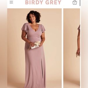 Birdy Grey Hannah Crepe Dress Dark Mauve